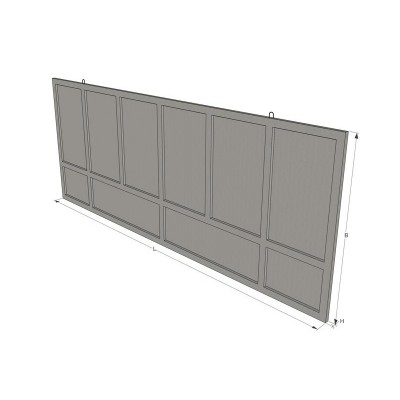 Секція паркану набірного ПЗ 60x20