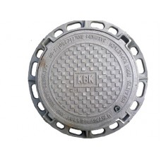 Люк чугунный канализационный квадратный "ЛК" 590х592